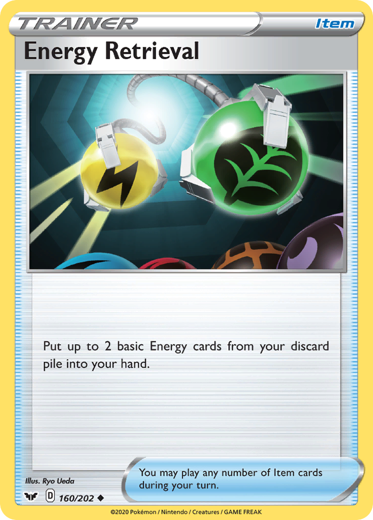 Energy Retrieval (160/202) [Sword & Shield: Base Set] | Jomio and Rueliete's Cards and Comics