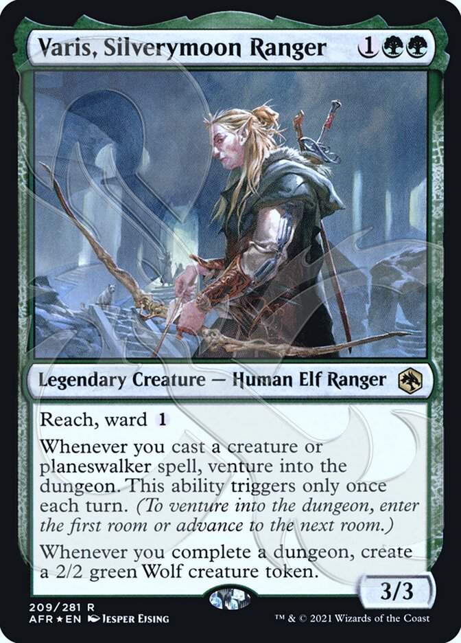 Varis, Silverymoon Ranger (Ampersand Promo) [Dungeons & Dragons: Adventures in the Forgotten Realms Promos] | Jomio and Rueliete's Cards and Comics