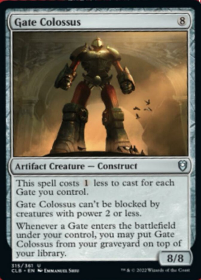 Gate Colossus [Commander Legends: Battle for Baldur's Gate] | Jomio and Rueliete's Cards and Comics