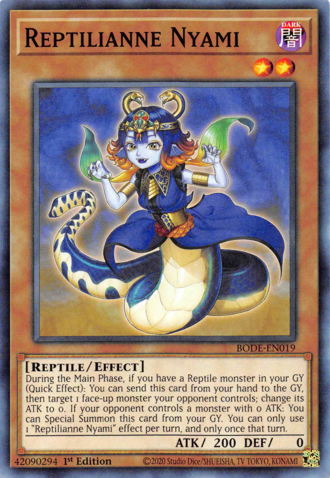 Reptilianne Nyami [BODE-EN019] Common | Jomio and Rueliete's Cards and Comics