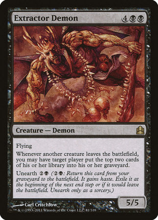 Extractor Demon [Commander 2011] | Jomio and Rueliete's Cards and Comics