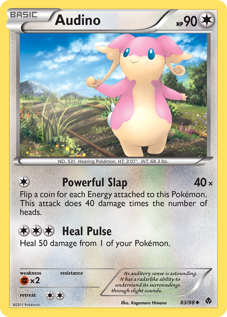 Audino (83/98) [Black & White: Emerging Powers] | Jomio and Rueliete's Cards and Comics