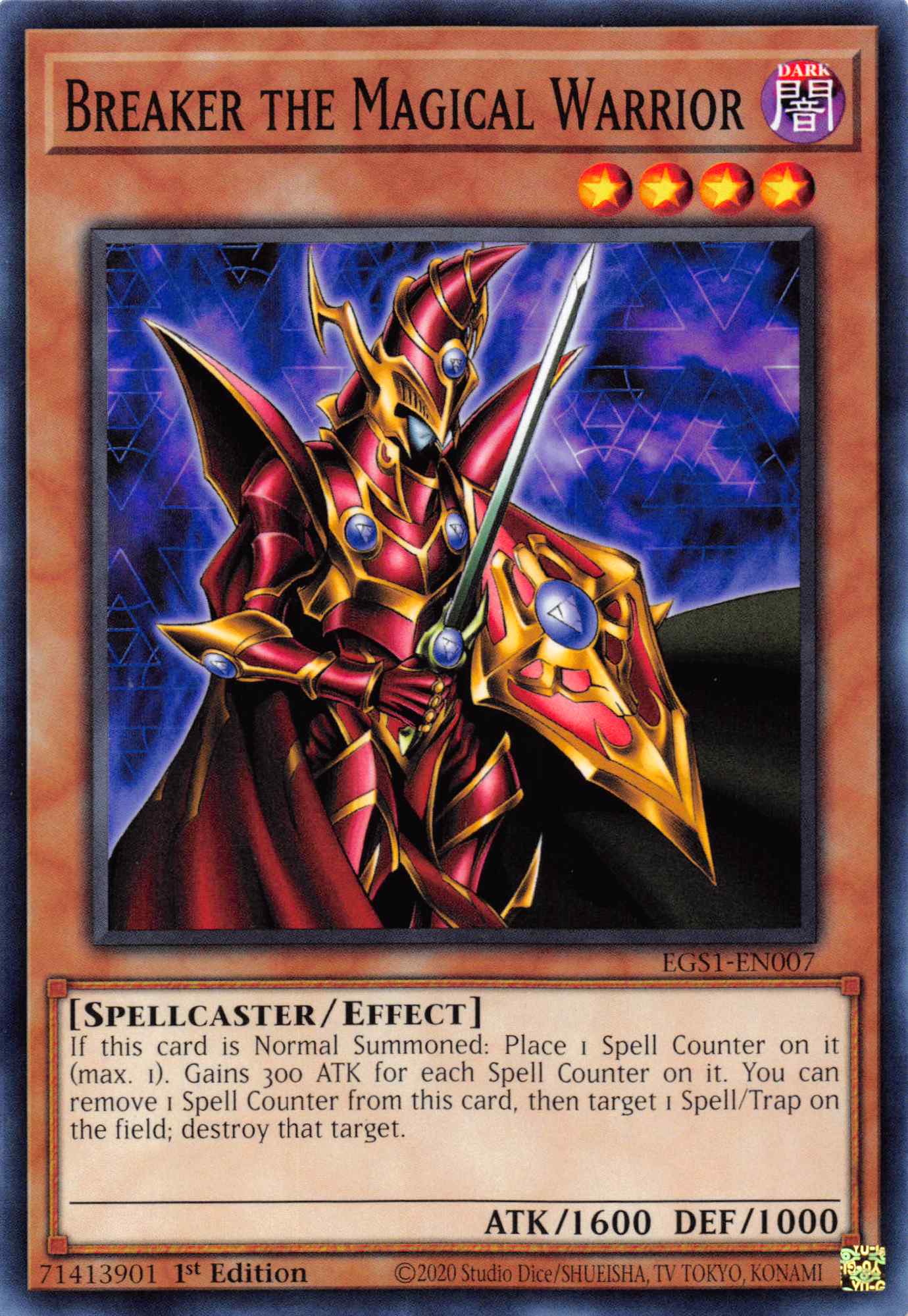 Breaker the Magical Warrior [EGS1-EN007] Common | Jomio and Rueliete's Cards and Comics