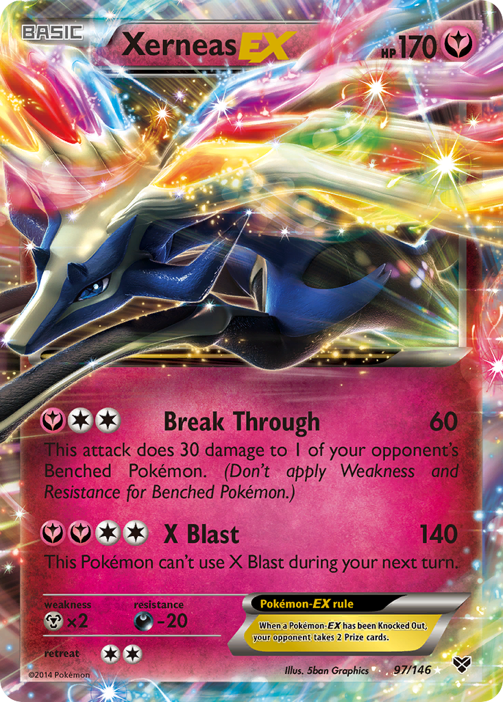 Xerneas EX (97/146) [XY: Base Set] | Jomio and Rueliete's Cards and Comics