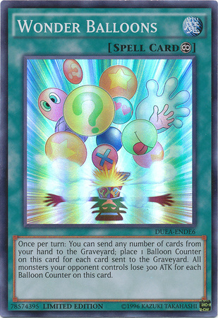 Wonder Balloons [DUEA-ENDE6] Super Rare | Jomio and Rueliete's Cards and Comics