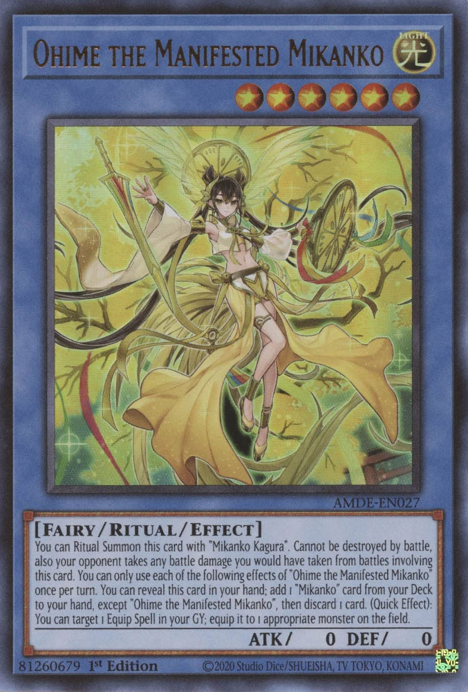 Ohime the Manifested Mikanko [AMDE-EN027] Ultra Rare | Jomio and Rueliete's Cards and Comics