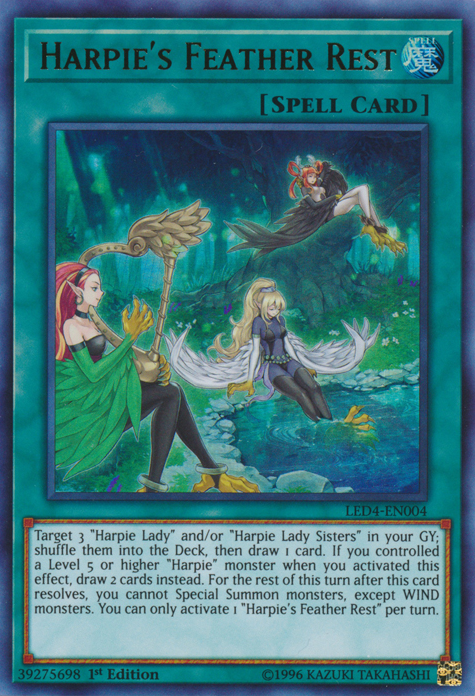 Harpie's Feather Rest [LED4-EN004] Ultra Rare | Jomio and Rueliete's Cards and Comics