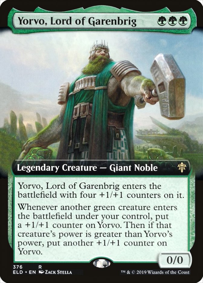 Yorvo, Lord of Garenbrig (Extended Art) [Throne of Eldraine] | Jomio and Rueliete's Cards and Comics
