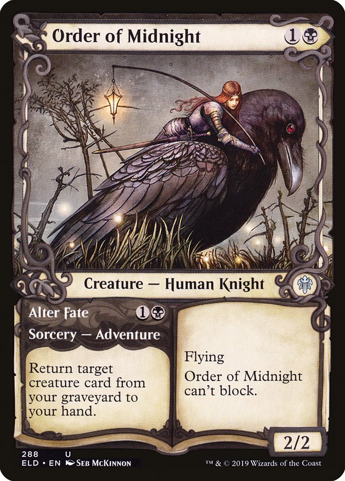 Order of Midnight // Alter Fate (Showcase) [Throne of Eldraine] | Jomio and Rueliete's Cards and Comics