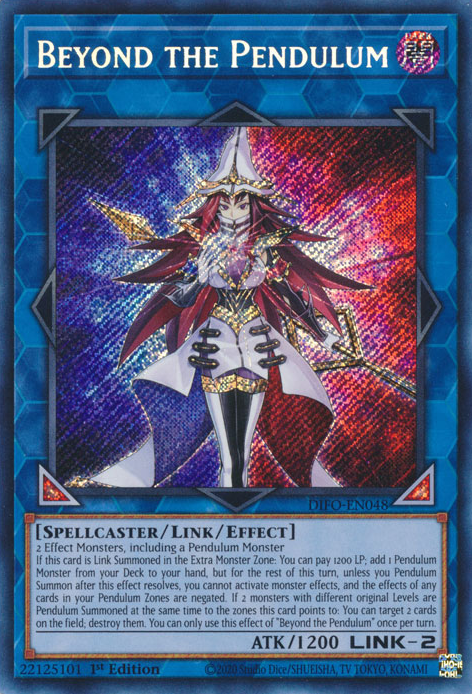 Beyond the Pendulum [DIFO-EN048] Secret Rare | Jomio and Rueliete's Cards and Comics