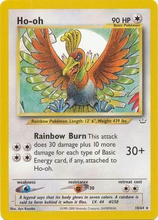 Ho-oh (18/64) [Neo Revelation Unlimited] | Jomio and Rueliete's Cards and Comics