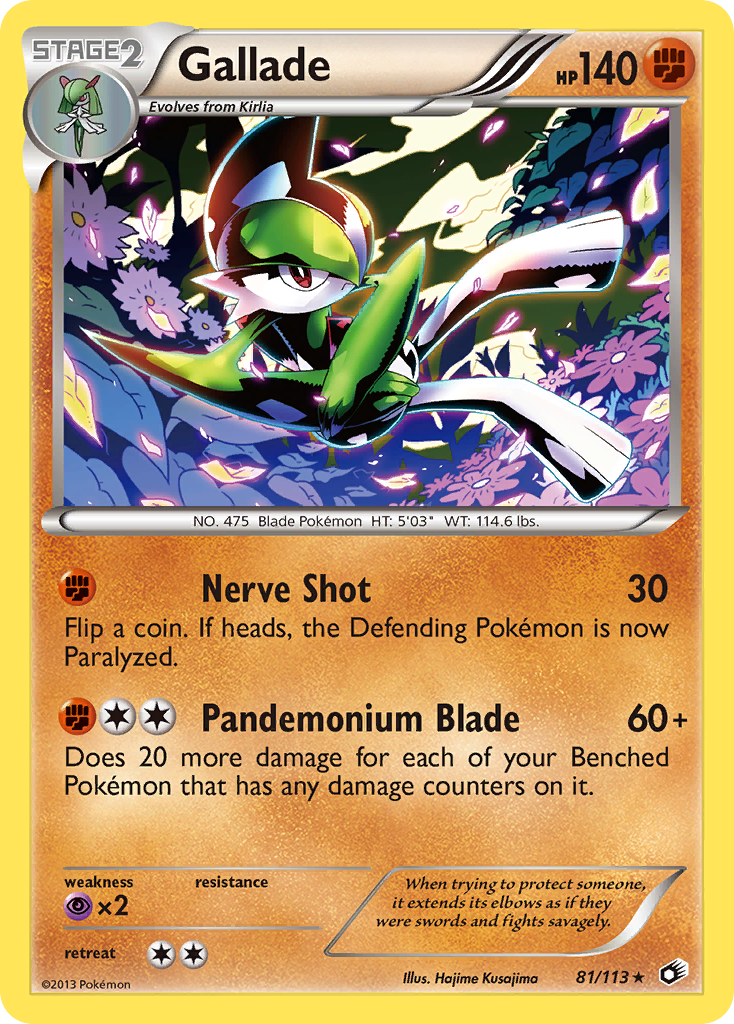Gallade (81/113) [Black & White: Legendary Treasures] | Jomio and Rueliete's Cards and Comics