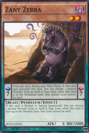 Zany Zebra [BOSH-EN042] Common | Jomio and Rueliete's Cards and Comics