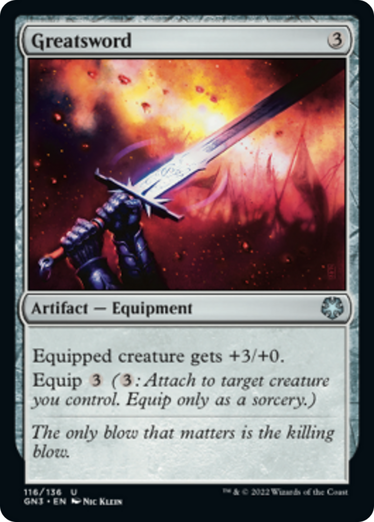 Greatsword [Game Night: Free-for-All] | Jomio and Rueliete's Cards and Comics