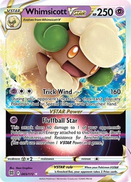 Whimsicott VSTAR (065/172) [Sword & Shield: Brilliant Stars] | Jomio and Rueliete's Cards and Comics