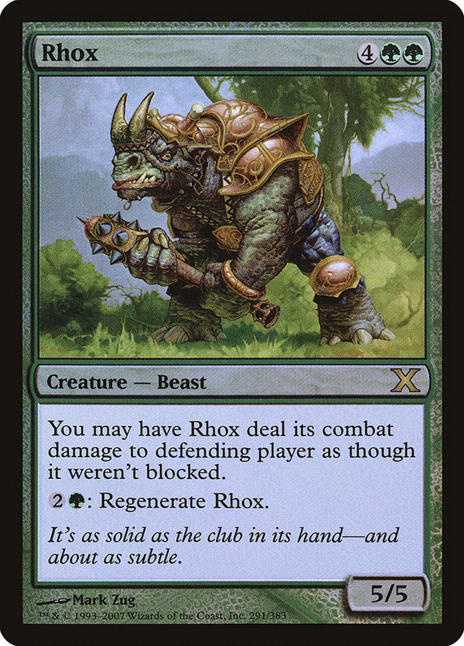 Rhox (Premium Foil) [Tenth Edition] | Jomio and Rueliete's Cards and Comics