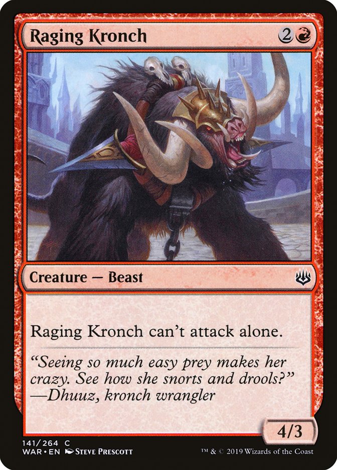 Raging Kronch [War of the Spark] | Jomio and Rueliete's Cards and Comics