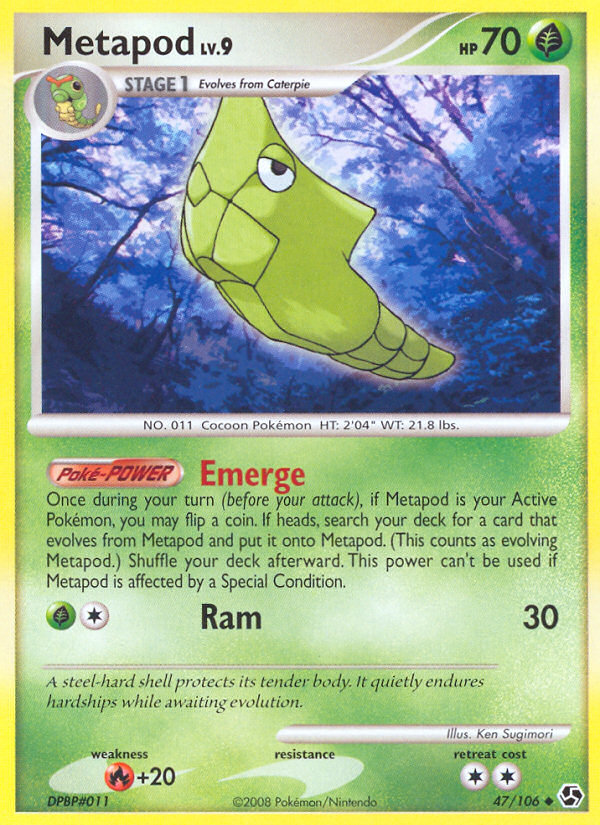 Metapod (47/106) [Diamond & Pearl: Great Encounters] | Jomio and Rueliete's Cards and Comics