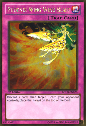 Phoenix Wing Wind Blast [PGLD-EN070] Gold Rare | Jomio and Rueliete's Cards and Comics