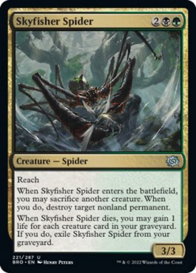 Skyfisher Spider [The Brothers' War] | Jomio and Rueliete's Cards and Comics