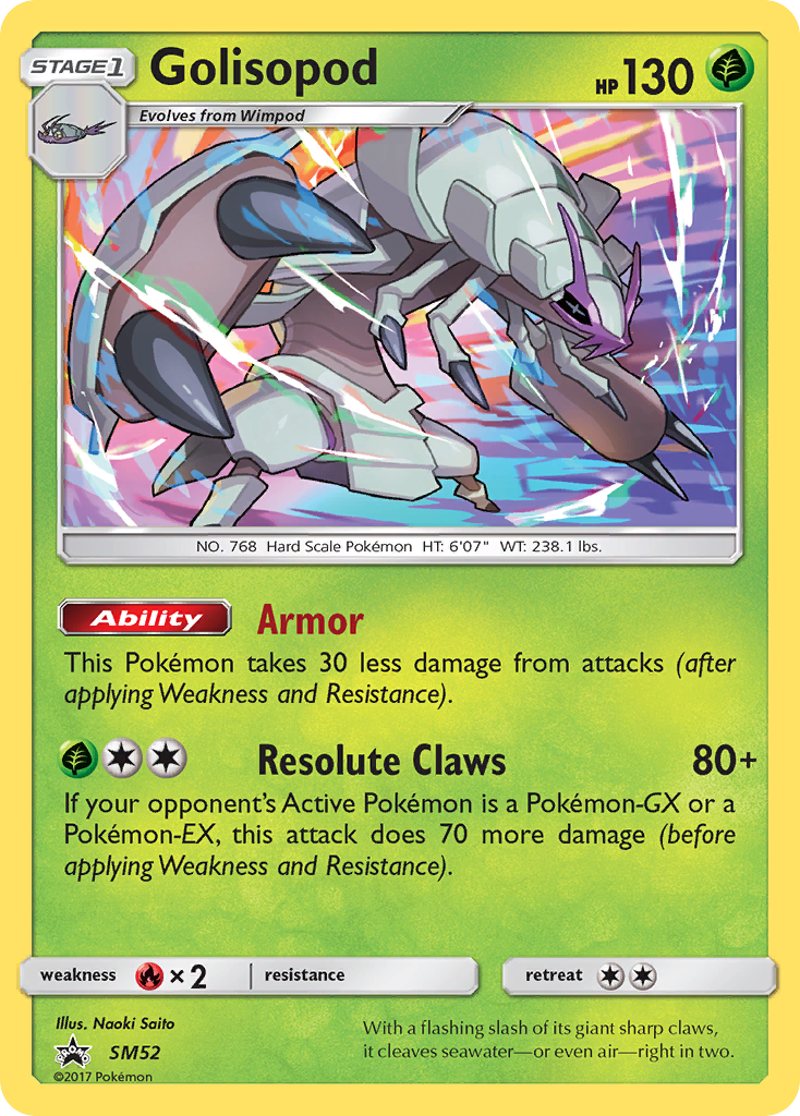 Golisopod (SM52) [Sun & Moon: Black Star Promos] | Jomio and Rueliete's Cards and Comics