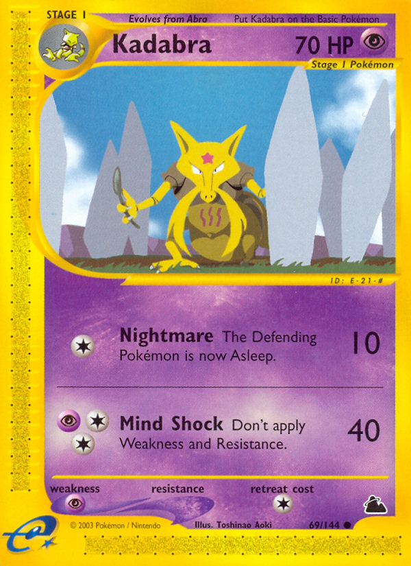 Kadabra (69/144) [Skyridge] | Jomio and Rueliete's Cards and Comics