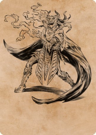 Livaan, Cultist of Tiamat Art Card [Commander Legends: Battle for Baldur's Gate Art Series] | Jomio and Rueliete's Cards and Comics