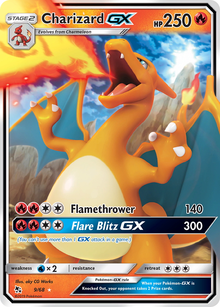 Charizard GX (9/68) [Sun & Moon: Hidden Fates] | Jomio and Rueliete's Cards and Comics