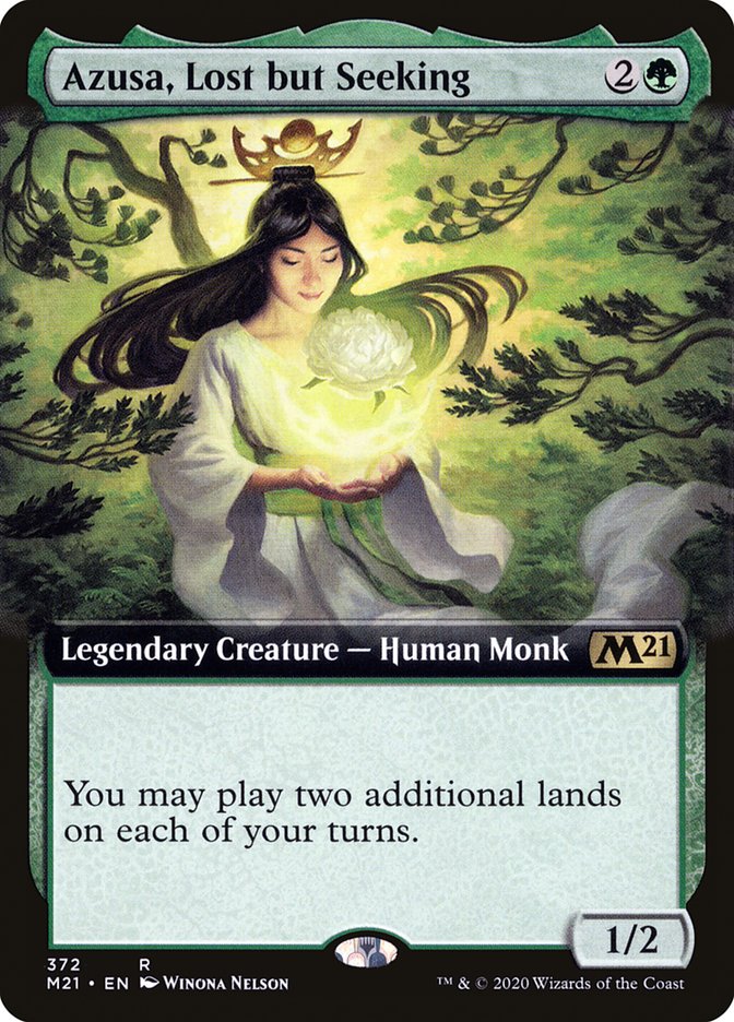 Azusa, Lost but Seeking (Extended Art) [Core Set 2021] | Jomio and Rueliete's Cards and Comics