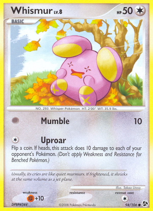 Whismur (94/106) [Diamond & Pearl: Great Encounters] | Jomio and Rueliete's Cards and Comics