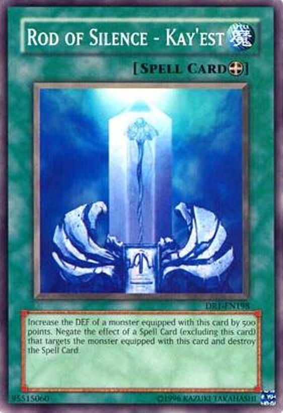 Rod of Silence - Kay'est [DR1-EN198] Common | Jomio and Rueliete's Cards and Comics