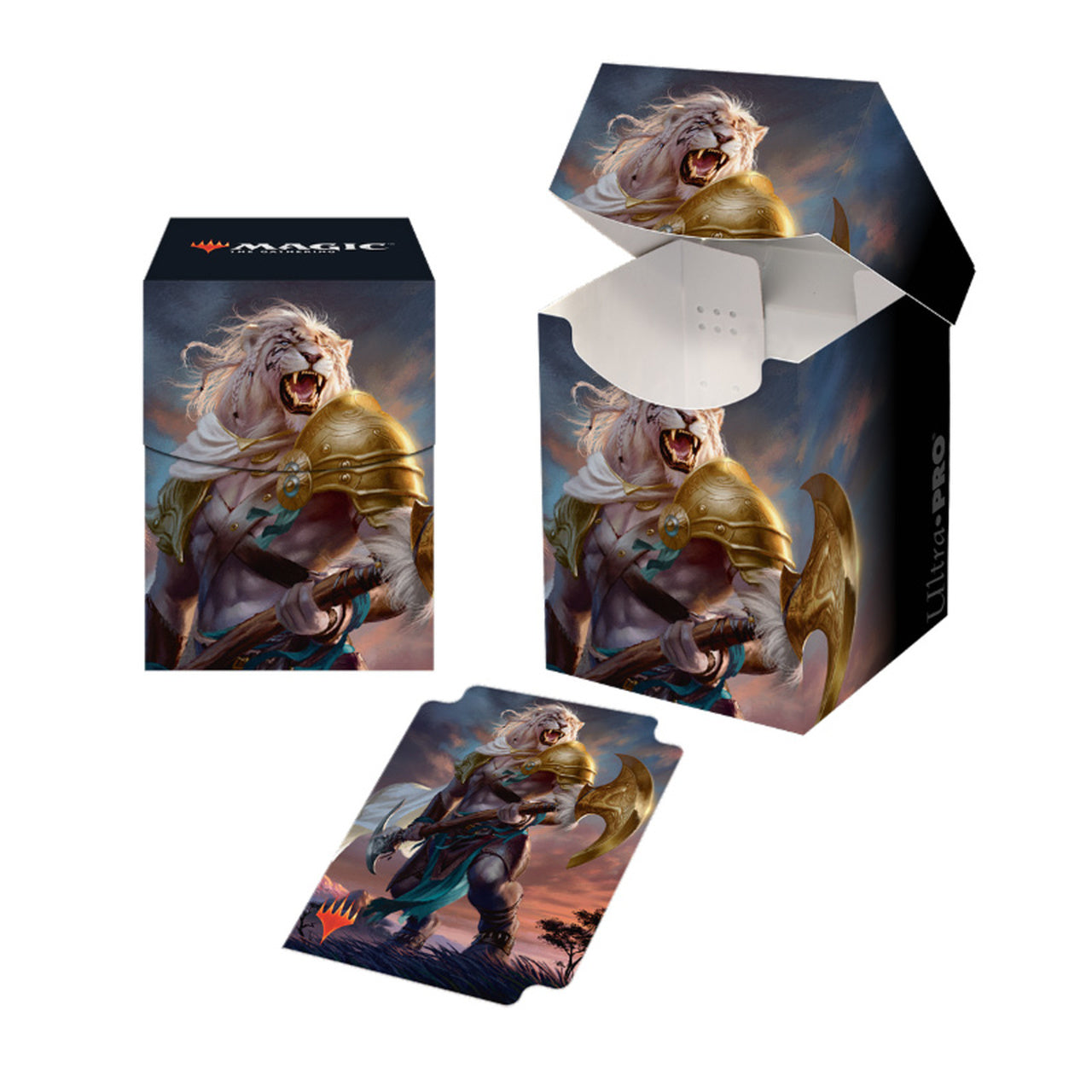 Ultra PRO: Deck Box - PRO 100+ (Core Set 2020 - Ajani, Strength of the Pride) | Jomio and Rueliete's Cards and Comics