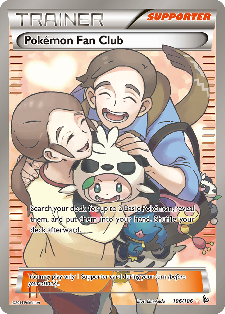 Pokemon Fan Club (106/106) [XY: Flashfire] | Jomio and Rueliete's Cards and Comics