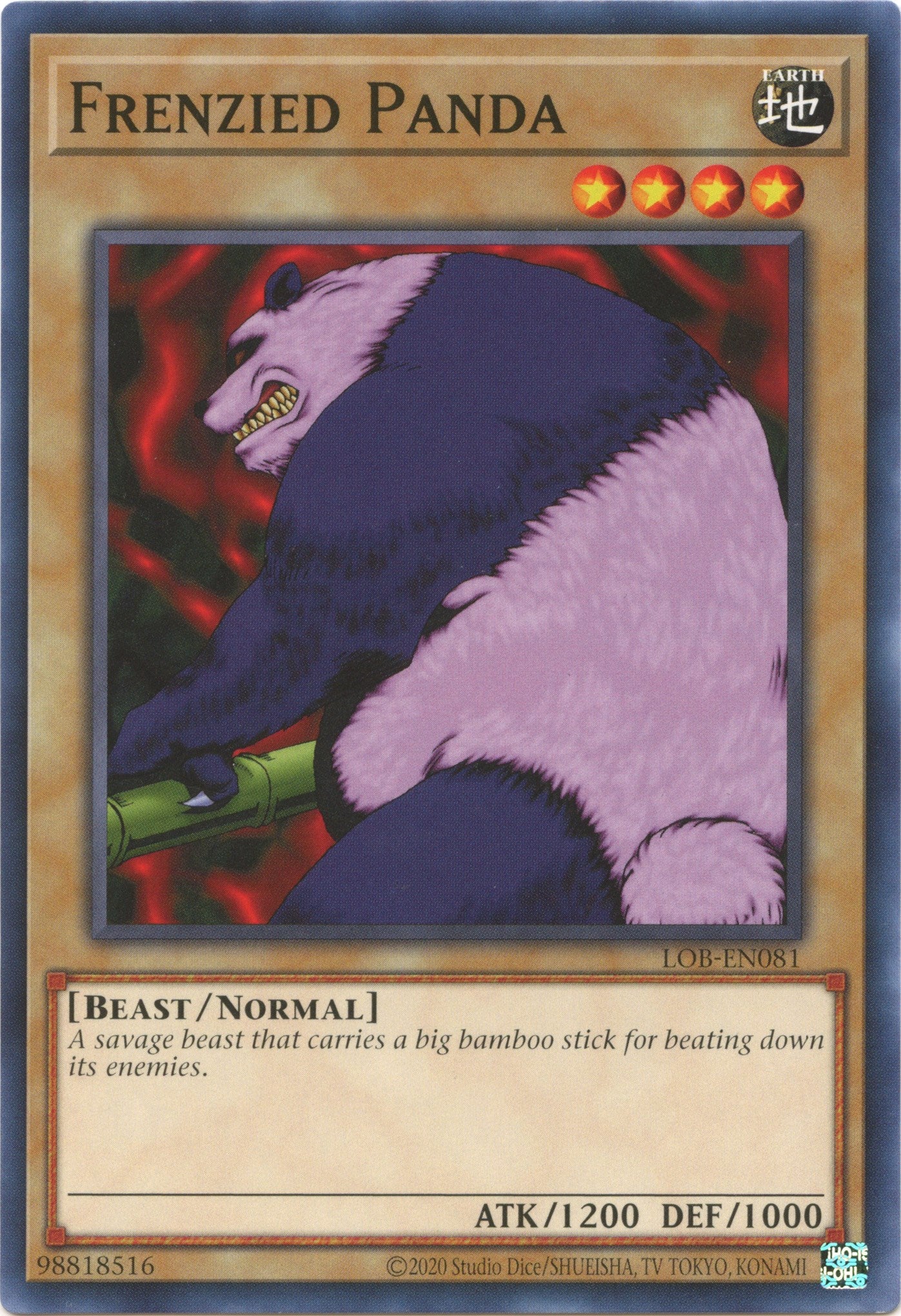 Frenzied Panda (25th Anniversary) [LOB-EN081] Common | Jomio and Rueliete's Cards and Comics
