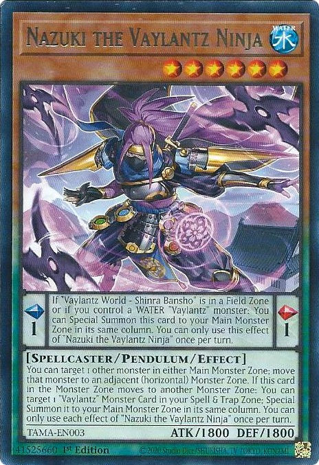 Nazuki the Vaylantz Ninja [TAMA-EN003] Rare | Jomio and Rueliete's Cards and Comics