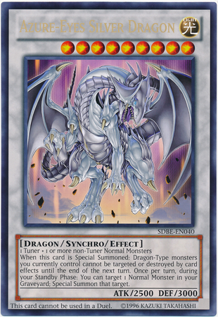 Azure-Eyes Silver Dragon (Oversized) (Silver Dragon) [SDBE-EN040] Promo | Jomio and Rueliete's Cards and Comics