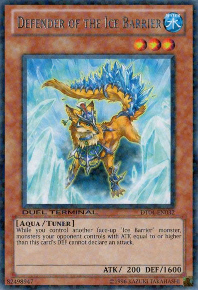 Defender of the Ice Barrier [DT04-EN032] Rare | Jomio and Rueliete's Cards and Comics