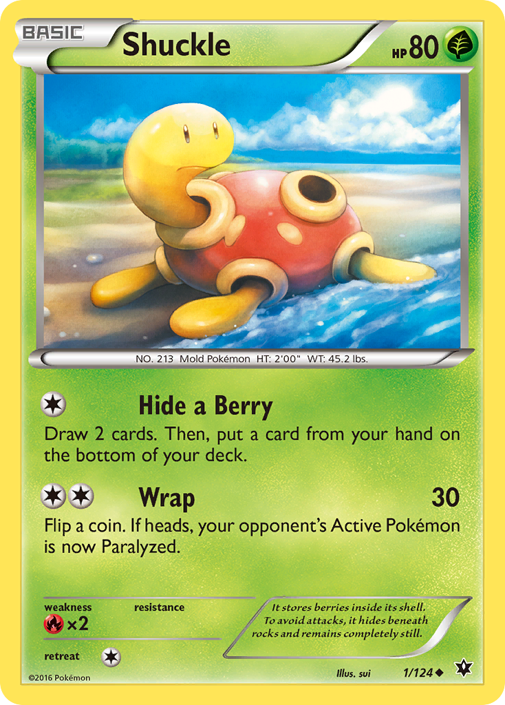 Shuckle (1/124) [XY: Fates Collide] | Jomio and Rueliete's Cards and Comics