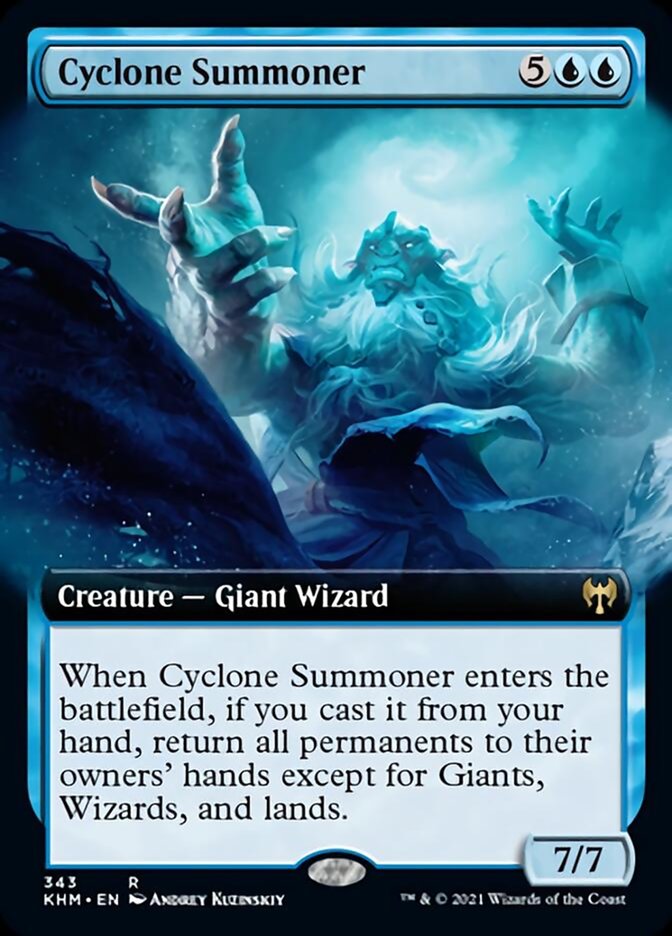 Cyclone Summoner (Extended Art) [Kaldheim] | Jomio and Rueliete's Cards and Comics