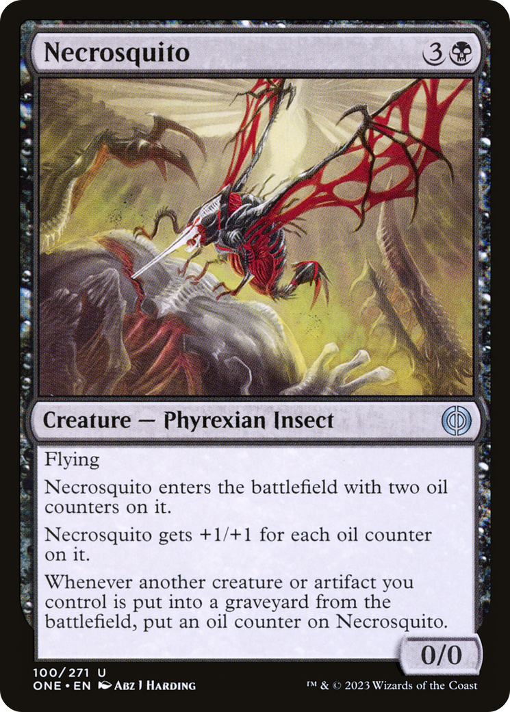 Necrosquito [Phyrexia: All Will Be One] | Jomio and Rueliete's Cards and Comics