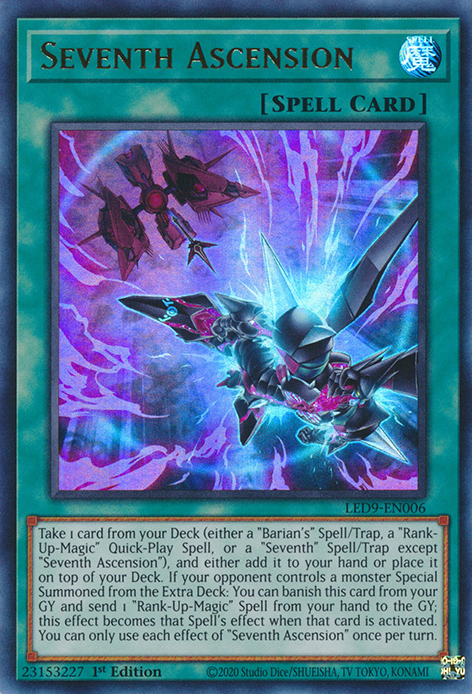 Seventh Ascension [LED9-EN006] Ultra Rare | Jomio and Rueliete's Cards and Comics