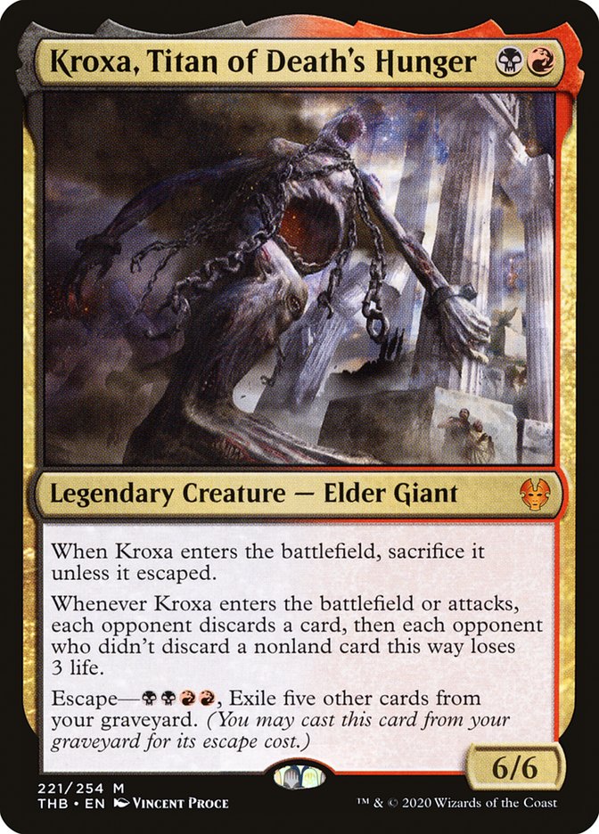 Kroxa, Titan of Death's Hunger [Theros Beyond Death] | Jomio and Rueliete's Cards and Comics