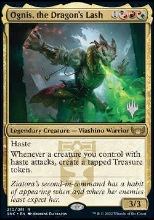 Ognis, the Dragon's Lash (Promo Pack) [Streets of New Capenna Promos] | Jomio and Rueliete's Cards and Comics