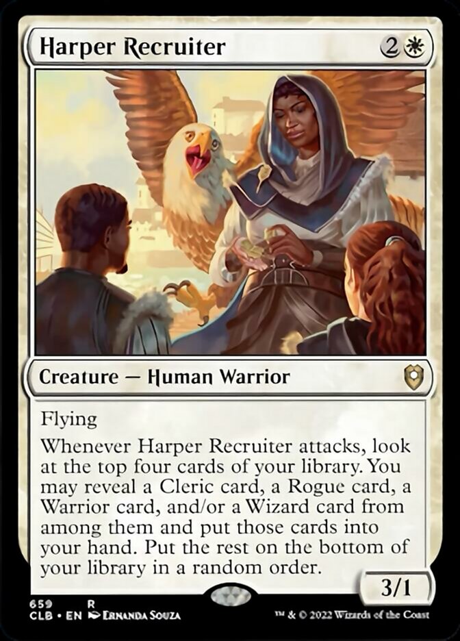 Harper Recruiter [Commander Legends: Battle for Baldur's Gate] | Jomio and Rueliete's Cards and Comics