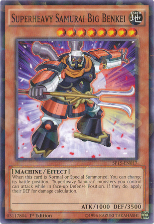 Superheavy Samurai Big Benkei [SP15-EN017] Shatterfoil Rare | Jomio and Rueliete's Cards and Comics