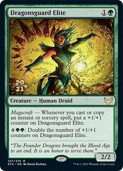 Dragonsguard Elite [Strixhaven: School of Mages Prerelease Promos] | Jomio and Rueliete's Cards and Comics