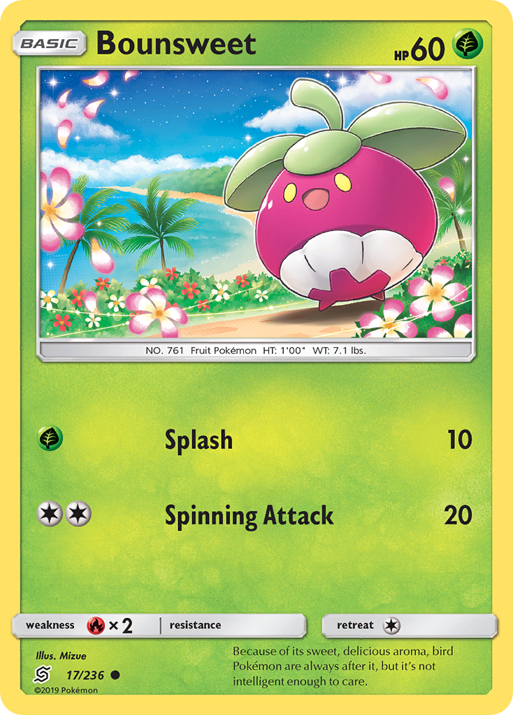 Bounsweet (17/236) [Sun & Moon: Unified Minds] | Jomio and Rueliete's Cards and Comics