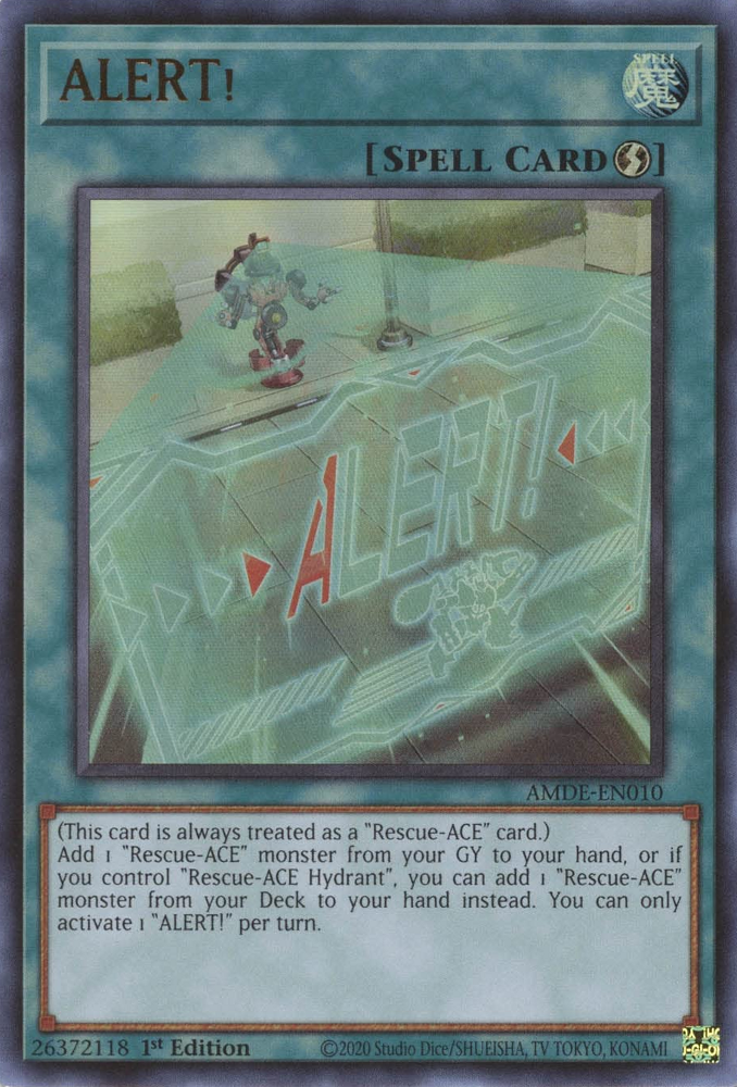 ALERT! [AMDE-EN010] Ultra Rare | Jomio and Rueliete's Cards and Comics