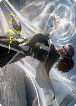 Clever Lumimancer Art Card (Gold-Stamped Signature) [Strixhaven: School of Mages Art Series] | Jomio and Rueliete's Cards and Comics