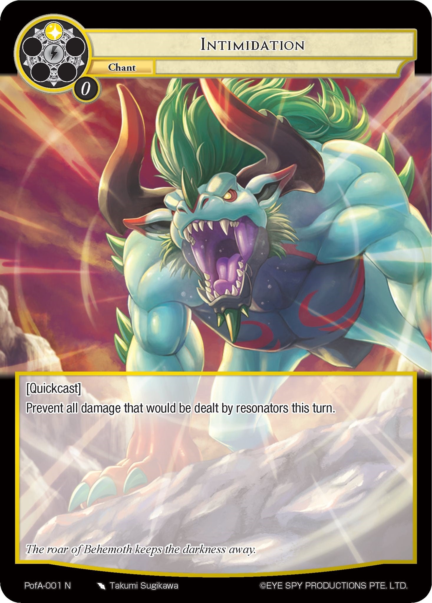 Intimidation (PofA-001) [Alice Origin IV: Prologue of Attoractia] | Jomio and Rueliete's Cards and Comics